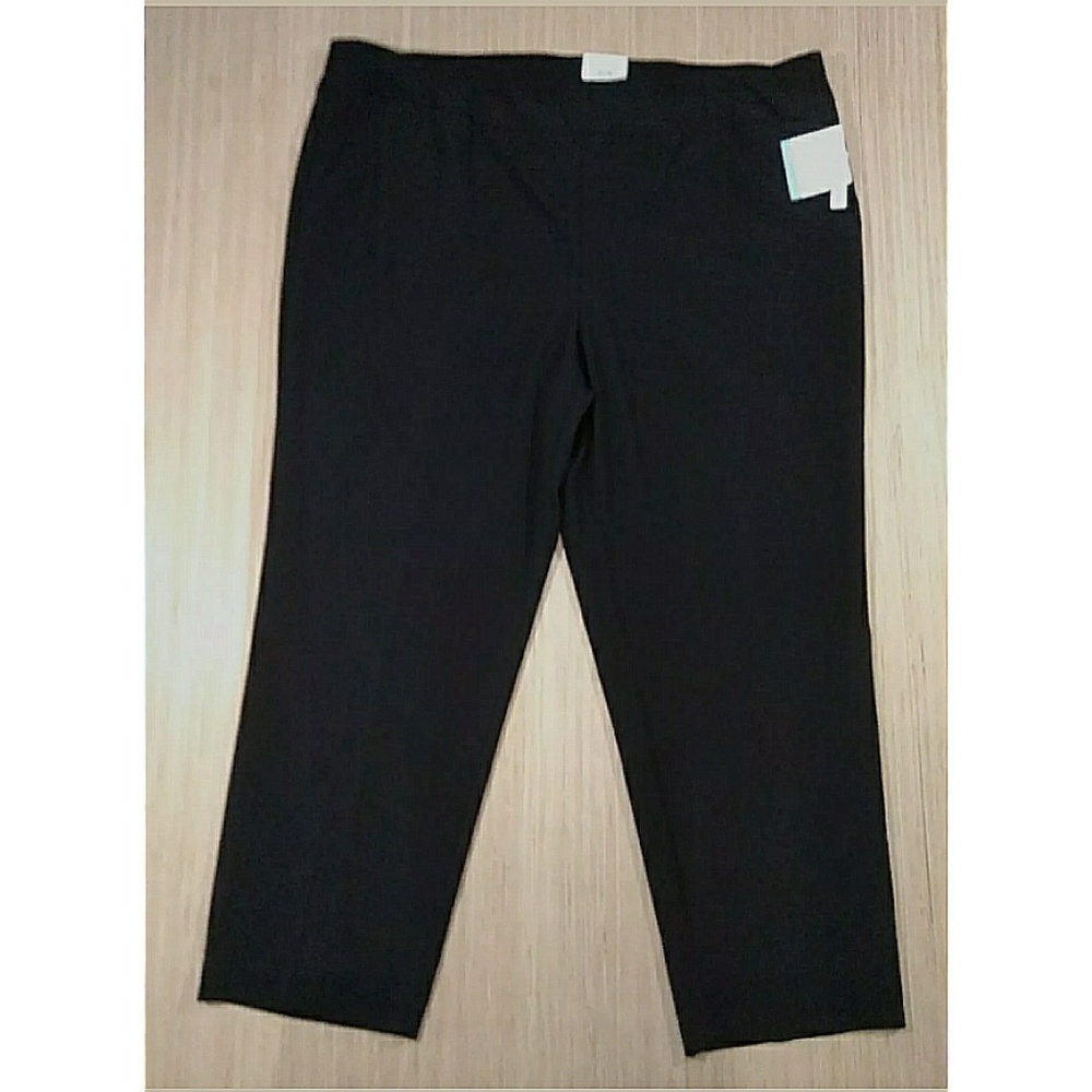 Croft&barrow Black Comfort Waist pants sz 24WS